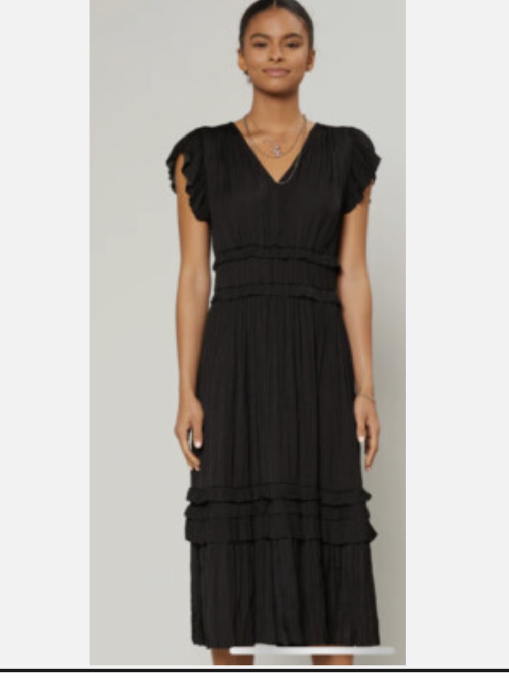 Current Air Sereia Pleated Midi Dress